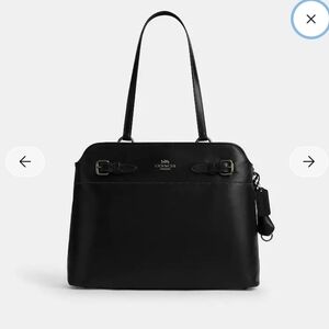 Coach Black Leather Easton Tote Bag